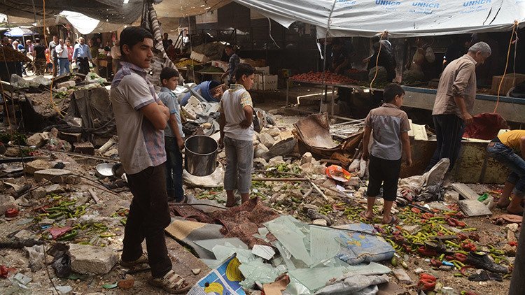 Una niña con un cinturón explosivo atenta en Damasco