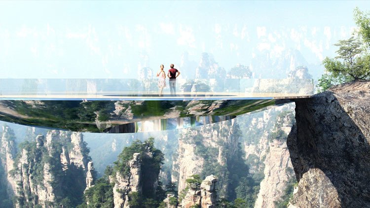 China construirá otro puente sobre un abismo y esta vez será 'invisible' (FOTOS)