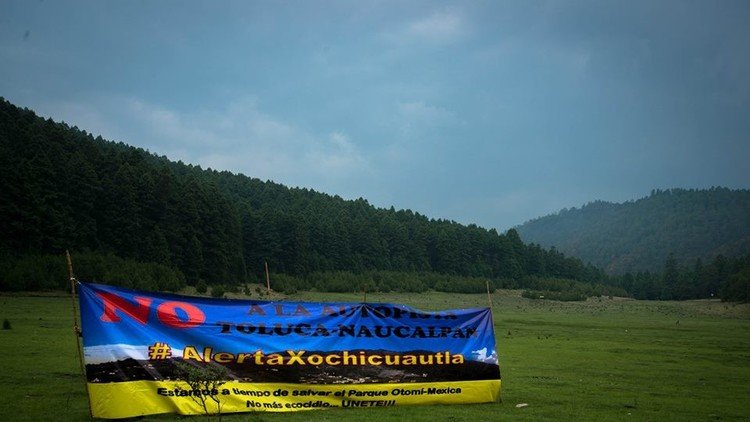 México: Los indígenas otomíes insisten en que súper autopista no cruce por 'el gran bosque de agua'