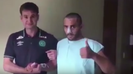 Conmovedor vídeo del futbolista Allan Ruschel, uno de los sobrevivientes del Chapecoense