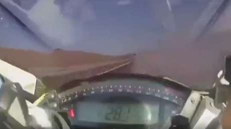 Brutal accidente de moto a 300 kilómetros por hora