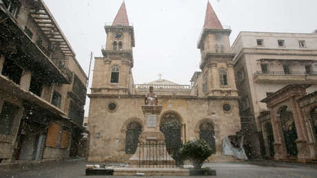 Un dron capta impactantes vistas de una catedral destrozada en Alepo (VIDEO)