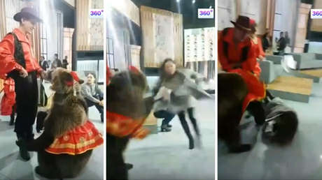 "¡Pedí que no la tocaran sin permiso!": Una osa ataca a una mujer en un set de televisión