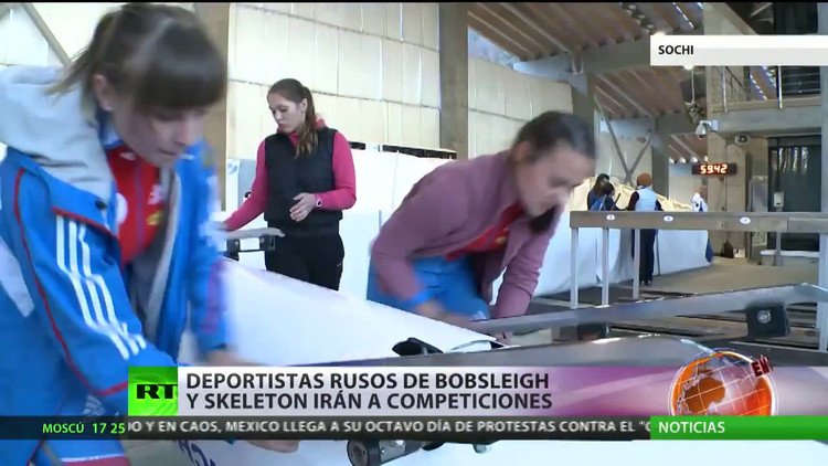 Deportistas rusos de bobsleigh y skeleton irán a las competiciones 