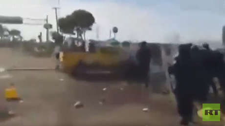 FUERTES VIDEOS: Arrollan a policías federales en una manifestación contra el 'gasolinazo' en México