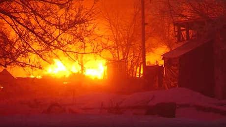 Infierno que vino del cielo: Secuelas del siniestro de un avión de carga cerca de Biskek (VIDEO)