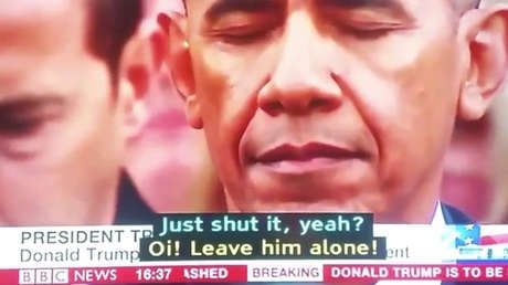 "Cállate ya": Internauta denuncia a BBC por poner subtítulos erróneos para la investidura de Trump