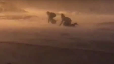 La 'ventisca negra' paraliza la ciudad rusa más septentrional del mundo (Video, fotos)