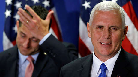 El vicepresidente de EE.UU., Mike Pence, confunde las banderas de Israel y de Nicaragua