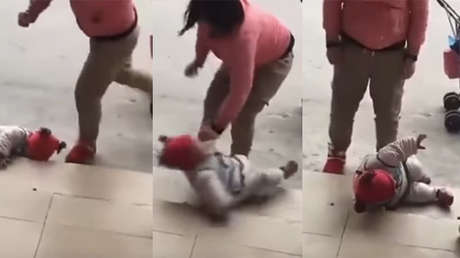FUERTE VIDEO: Una madre pateando a su bebé por llorar genera indignación en China