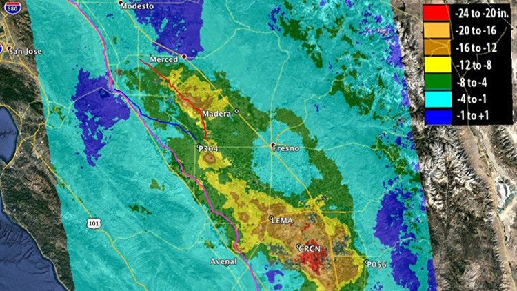 La NASA lo confirma: California se hunde y pone en peligro a millones de personas