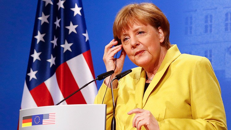 Así se prepara Merkel su primer cara a cara con Trump