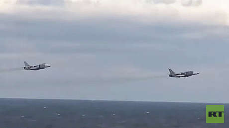 Publican video del vuelo de bombarderos rusos cerca de un destructor de EE.UU. en el mar Negro