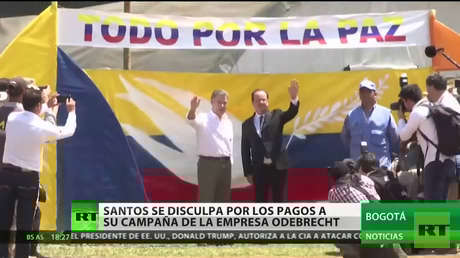 Santos se disculpa por los pagos a su campaña realizados por la empresa Odebrecht