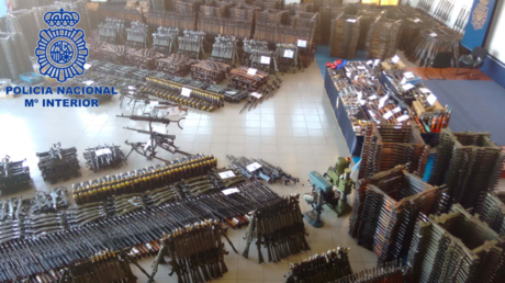 Más de 10.000 armas en el arsenal de guerra intervenido en España (VIDEO Y FOTOS)