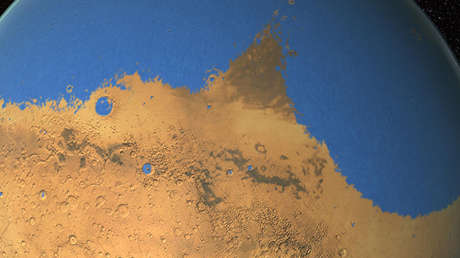 Un asteroide podría haber causado tsunamis con olas de 150 metros en Marte