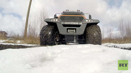 VIDEO: Impresionantes pruebas del todoterreno ruso Shaman 8x8 