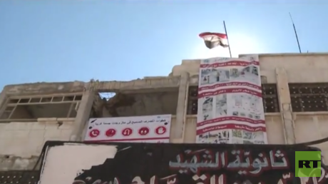 Las escuelas de Alepo eran utilizadas por los rebeldes y terroristas para estos propósitos