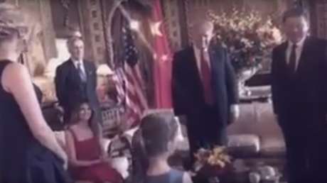 La nieta de Trump le canta a Xi Jinping en chino