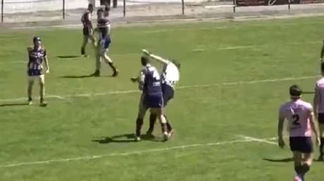 Brutal agresión de un jugador de rugby que deja inconsciente a un árbitro