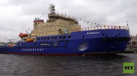 Festival de rompehielos se despide con un baile de gabarras en San Petersburgo (VIDEO)