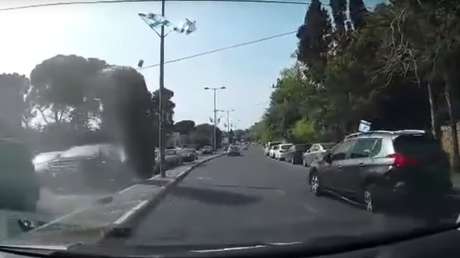 El impactante accidente de un Audi 'volador' en Israel