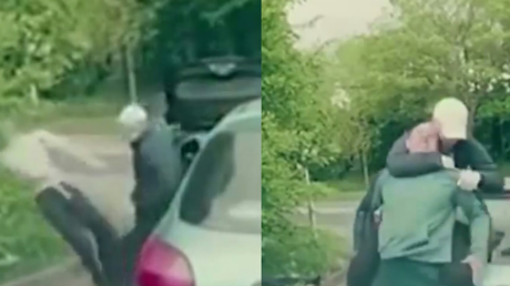 Dos hombres con un bate de baseball son noqueados 'en 3 segundos' al retar a la persona equivocada 