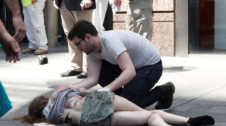 FUERTES IMÁGENES: Atropello de una multitud en Times Square de Nueva York