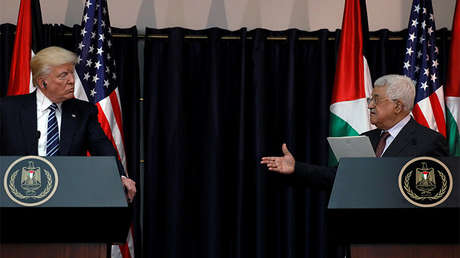 "¡Me engañaste!": ¿Abroncó Trump a gritos al presidente palestino?