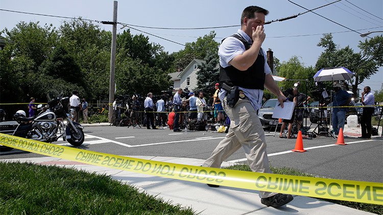 VIDEO: El momento exacto del tiroteo cerca de Washington D.C.