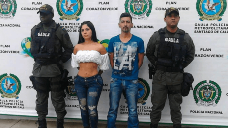 VIDEO: Detienen a modelo y presentadora colombiana acusada de participar activamente en un secuestro