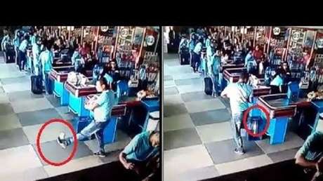 A lo Neymar: Un brasileño deja boquiabiertos a los cajeros de un supermercado