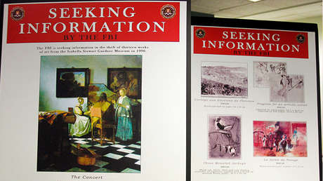 FBI dobla la recompensa antes de cerrar el caso del mayor robo de obras de arte de la historia