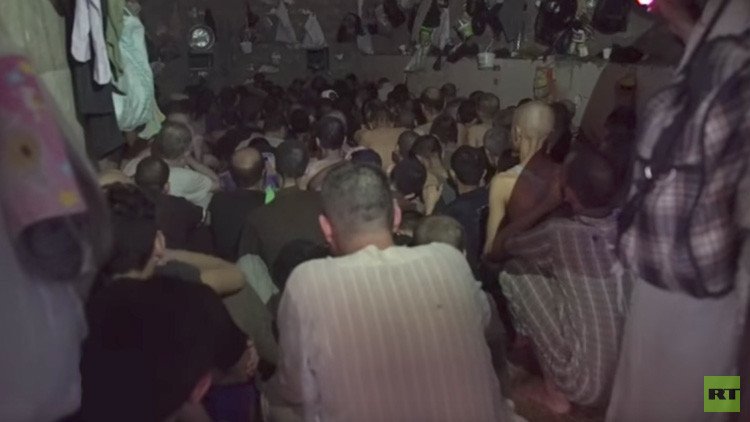 VIDEO: La prisión iraquí para los presuntos terroristas del EI