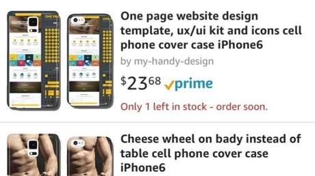 Juguetes sexuales, drogas y jamón: Las fundas para móviles que vende un 'bot' enloquecido de Amazon