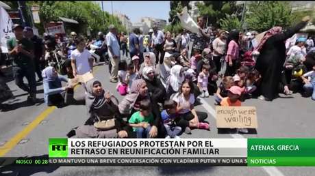 Grecia: Los refugiados sirios protestan por el retraso en la reunificación familiar