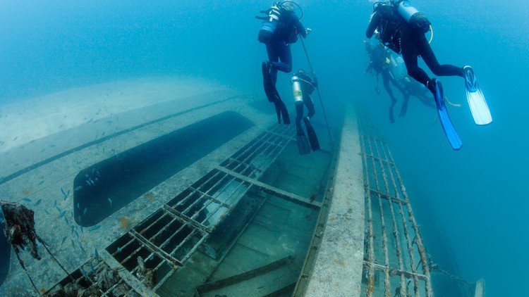 Hallan en Rusia un buque de la Segunda Guerra Mundial de origen desconocido
