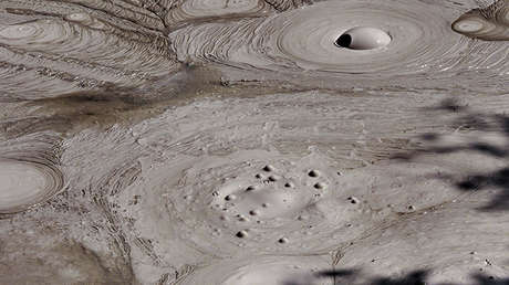 ¿Qué es esto?: Misterioso "monstruo submarino" saca su cabeza fuera del barro y desaparece (VIDEO)