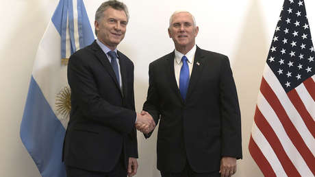 Mike Pence y Macri brindan conferencia de prensa desde Buenos Aires