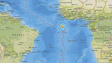 Terremoto de magnitud 6,8 en el Atlántico sur