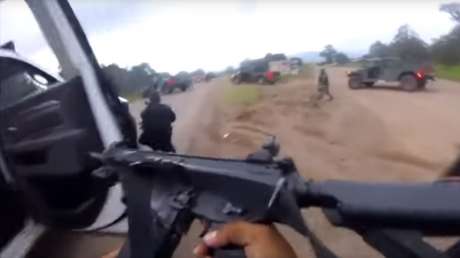 VIDEO: Feroz enfrentamiento entre delincuentes y la policía en México