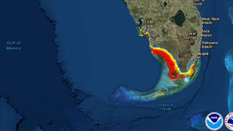 Estas son las marejadas ciclónicas e inundaciones que Irma puede causar en Florida (Mapas)