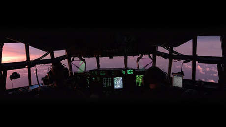 Video: Los 'cazadores de huracanes' sobrevuelan Irma y echan un vistazo a su ojo