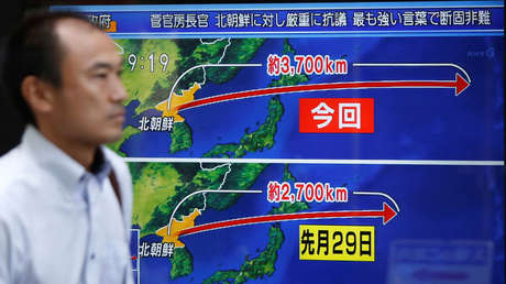 Japón no consideró necesario derribar el misil de Corea del Norte