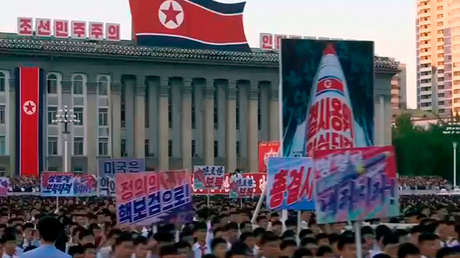 VIDEO: Miles de norcoreanos se reúnen en Pionyang para manifestarse contra Trump