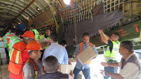 Rusia envía 35 toneladas de ayuda humanitaria a las víctimas de terremotos en México (VIDEO, FOTO)