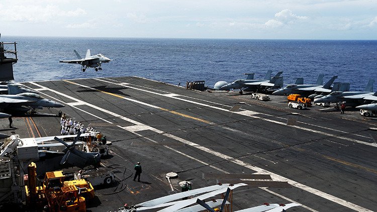 Un portaviones de EE.UU. vigilado por China llegará este mes a Corea del Sur