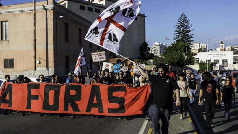 '¡Fuera la OTAN!': En Italia exigen al bloque militar desocupar Cerdeña (FOTOS)