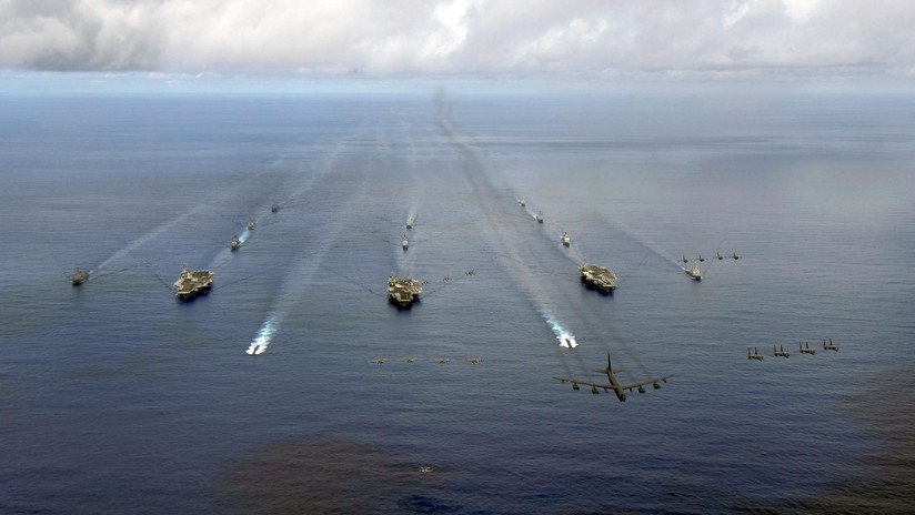 Corea del Sur y EE.UU. realizan maniobras a gran escala con presencia de 3 portaviones nucleares 