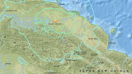Fuerte terremoto de 6,5 en Papúa Nueva Guinea